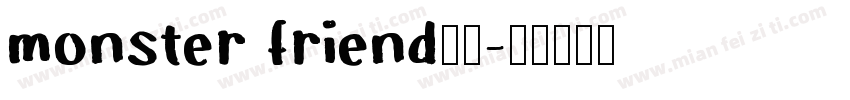 monster friend字体字体转换